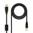 Фото #2 товара NANOCABLE USB 2.0 To USB B cable 3 m