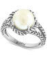 ფოტო #1 პროდუქტის EFFY® Freshwater Pearl (9mm) Rope-Style Ring in Sterling Silver