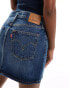 Levi's icon denim skirt in dark blue