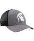 Фото #2 товара Men's Charcoal Michigan State Spartans Carbon Trucker Adjustable Hat