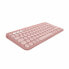 Фото #1 товара Bluetooth-клавиатура с подставкой для планшета Logitech K380 французский Розовый AZERTY