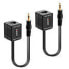 Фото #7 товара Lindy Stereo Audio Extender - Cat.5/6 100m 3.5mm - AV transmitter & receiver - 100 m - Black