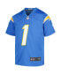 Big Boys Quentin Johnston Powder Blue Los Angeles Chargers Game Jersey
