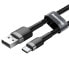 Фото #3 товара Wytrzymały elastyczny kabel przewód USB USB-C QC3.0 3A 1M czarno-szary