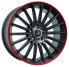 Keskin KT15 Speed matt black lip red 8x18 ET30 - LK5/112 ML66.6