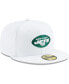 Фото #4 товара Men's White New York Jets Omaha 59FIFTY Fitted Hat