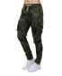 ფოტო #4 პროდუქტის Women's Loose Fit Cotton Stretch Twill Cargo Joggers