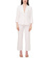 Фото #4 товара Women's Linen-Blend 3/4 Sleeve Single-Button Blazer