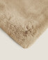 Faux fur throw