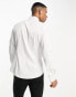 Фото #4 товара ASOS DESIGN Premium easy iron slim sateen formal shirt with bib and wing collar in white