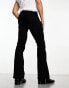 ASOS DESIGN stretch flare jeans in black Черный, W38 L34 - фото #3