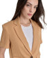 ფოტო #6 პროდუქტის Women's Short Sleeve One Button Cropped Jacket