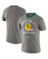 Фото #2 товара Men's Heathered Gray Oregon Ducks Vault Helmet Tri-Blend T-shirt
