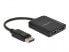 Фото #1 товара Delock 87768 - DisplayPort - 2x DisplayPort - 3840 x 2160 pixels - Black - Plastic - 1.4/2.2