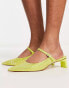 Charles & Keith embellished heeled shoes in lime