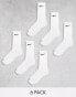 Nike Training Everyday Cushioned Plus 6 pack crew socks in white weiß, S - EU 34-38 - фото #1