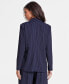Фото #3 товара Women's Pinstriped Blazer, Created for Macy's