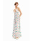 ფოტო #1 პროდუქტის Women's Long Geometric Strappy Dress