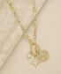 ფოტო #2 პროდუქტის Crystal and 18K Gold Charmed For Sure Women's Necklace