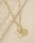 ETTIKA crystal and 18K Gold Charmed For Sure Women's Necklace