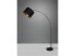 LED Stehlampe Schwarz Gold dimmbar