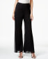 ფოტო #1 პროდუქტის Wide-Leg Mesh-Overlay Pants