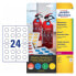 Фото #2 товара Avery Zweckform Avery L7802-10 - White - Circle - Permanent - Laser/Inkjet - 3 cm - 240 pc(s)