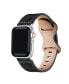 Фото #2 товара Callie Black Glitter Genuine Leather Band for Apple Watch, 42mm-44mm