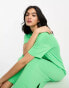 Фото #4 товара ONLY oversized maxi t-shirt dress in bright green