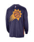 Men's Purple Distressed Phoenix Suns 2023/24 City Edition Authentic Pregame Performance Long Sleeve Shooting T-shirt