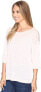 NYDJ 241106 Womens Serra Striped Pullover Sweater Macaron/Optic White Size Large