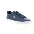 Фото #4 товара Lacoste Lerond Pro Bl 23 1 Cma Mens Blue Leather Lifestyle Sneakers Shoes