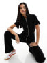 Фото #1 товара Mango cord jumpsuit in black