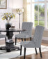 Фото #7 товара Newport Upholstered Side Chairs with Tufted Back, Set of 2