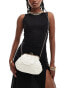 True Decadence pearl embellished bag with pearl handle in cream - фото #1