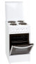 Exquisit EH10.3F - Freestanding cooker - White - Rotary - Ceramic - 4 zone(s) - 4 zone(s)