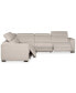 Фото #10 товара Nevio 124" 5-Pc. Fabric "L" Shaped Sectional Sofa, Created for Macy's
