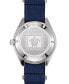 ფოტო #2 პროდუქტის Men's Swiss Automatic DS Super PH500M Blue Synthetic Strap Watch 43mm