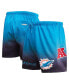 ფოტო #1 პროდუქტის Men's Black, Aqua Miami Dolphins Ombre Mesh Shorts
