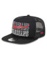 Фото #5 товара Men's Black Cleveland Guardians Street Team A-Frame Trucker 9FIFTY Snapback Hat