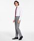 Фото #1 товара Men's Slim-Fit Black/White Plaid Suit Pants, Created for Macy's