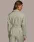 Фото #2 товара Women's Belted Cotton Utility Jacket