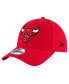 Фото #1 товара Men's Red Chicago Bulls The League 9FORTY Adjustable Hat