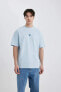 Erkek T-shirt B8092ax/be304 Blue