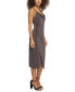 Women's Cowlneck Sleeveless Bodycon Slip Dress