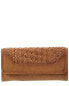 Фото #1 товара Frye Melissa Basket Woven Leather Wallet Women's Brown