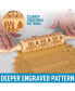 Фото #6 товара Wooden Carved Christmas Rolling Pin 2-Pc.
