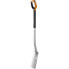 Fiskars 1003681 - Trenching shovel - Plastic - Steel - Black - Orange - Square - Ergonomic - Non-slip grip - D-shaped