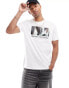 Фото #2 товара Armani Exchange camoflage chest print t-shirt in white