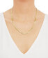 Фото #2 товара Concave Curb Link 20" Chain Necklace in 14k Gold-Plated Sterling Silver